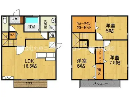 WIT橋本台(3LDK/1階)の間取り写真