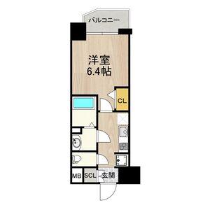 ARTIZA新大阪D.C(1K/1階)の間取り写真