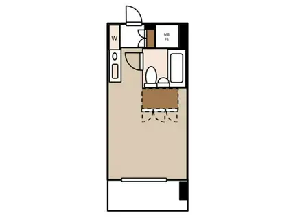 パーク・ノヴァ横浜阪東橋(ワンルーム/10階)の間取り写真