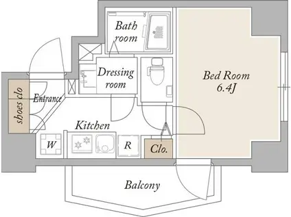 KDXレジデンス秋葉原II(1K/2階)の間取り写真