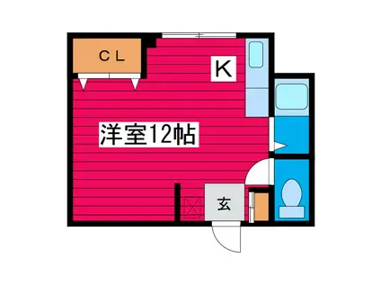 吉田ビル(ワンルーム/3階)の間取り写真