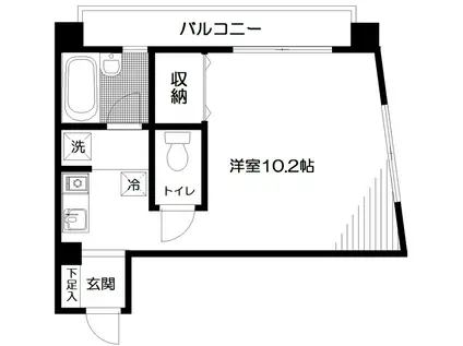 ハイム・MIYAZAWA(ワンルーム/1階)の間取り写真