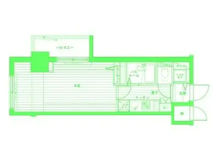 フェニックス新横濱参番館(1K/4階)の間取り写真