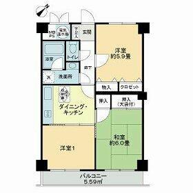 ライオンズマンション戸塚第五(3DK/2階)の間取り写真