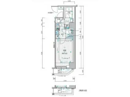 メインステージ入谷III(1K/6階)の間取り写真