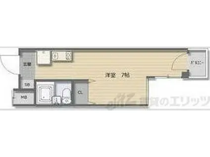 リアライズ阪急吹田II(1K/3階)の間取り写真