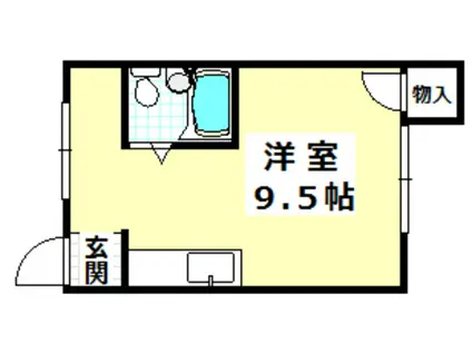 森本ハイツ(ワンルーム/1階)の間取り写真