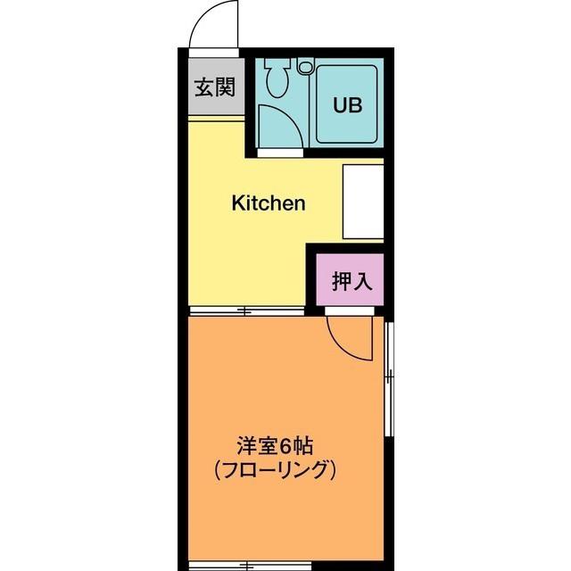 ガーデンプレイス(1K/1階)の間取り写真
