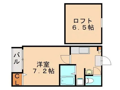 メゾンド井尻(1K/1階)の間取り写真