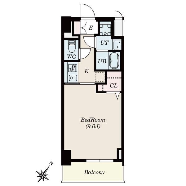 SーRESIDENCE安城ADORABLE(1K/10階)の間取り写真