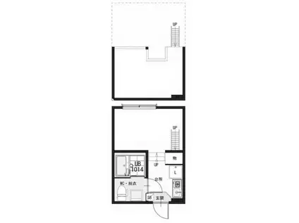 STAGE 蓮根(ワンルーム/1階)の間取り写真