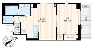 ラ・ルーチェ千寿(1LDK/5階)の間取り写真