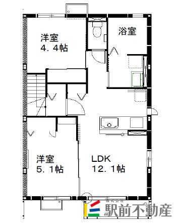 マルベリーハイム(2LDK/2階)の間取り写真