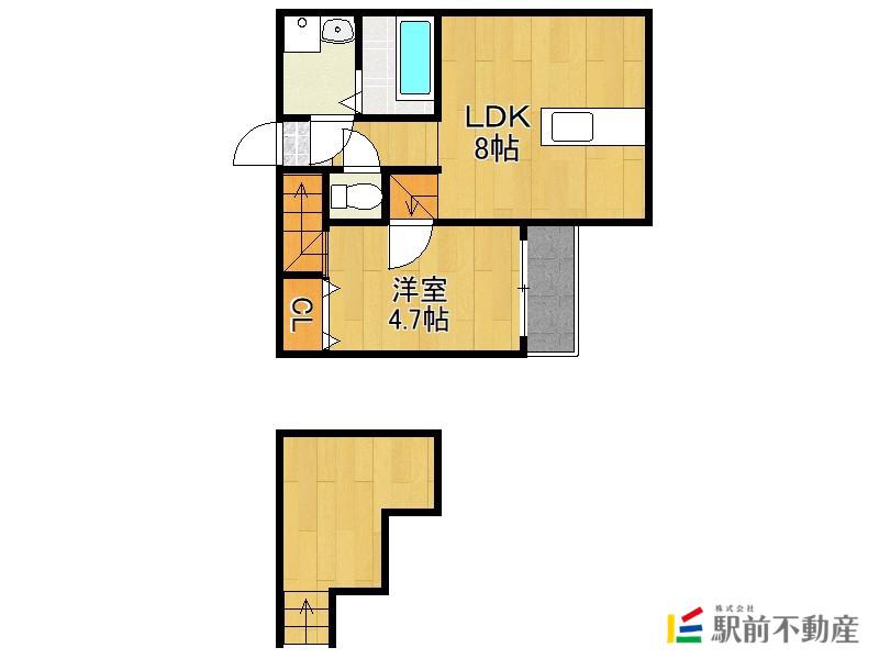 アルヴィータ基山I(1LDK/1階)の間取り写真