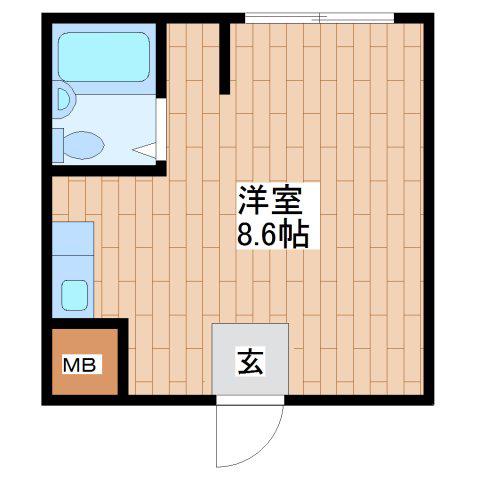 スター21巽南(ワンルーム/4階)の間取り写真