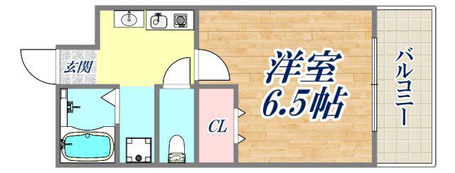 吉川マンション(1K/4階)の間取り写真