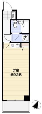 ライオンズマンション福生第3(ワンルーム/2階)の間取り写真