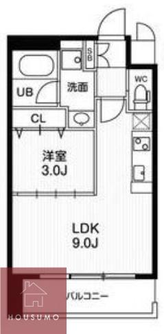 アーバンフラッツ西中島(1LDK/5階)の間取り写真