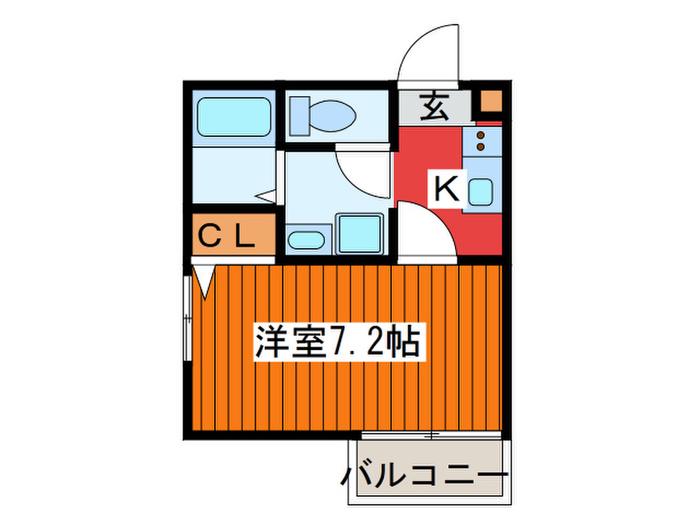 RAFFINA KITA TODA(1K/1階)の間取り写真