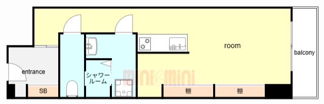 元町アーバンライフ(ワンルーム/7階)の間取り写真
