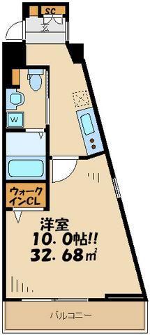 WINBELL 仙川(1K/2階)の間取り写真