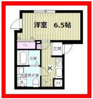 京成押上線 八広駅 徒歩4分 5階建 築9年(1K/3階)の間取り写真