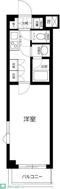 ルーブル経堂(1K/2階)の間取り写真