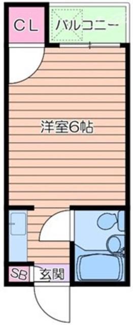 CASA照ヶ丘II(ワンルーム/2階)の間取り写真
