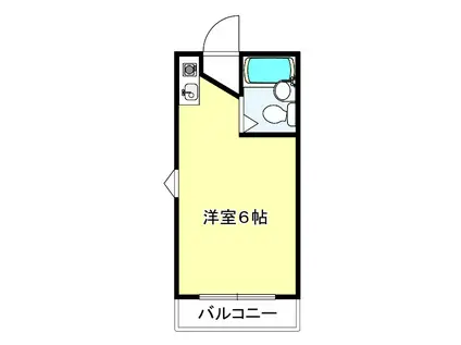 ヘリオス87(ワンルーム/2階)の間取り写真