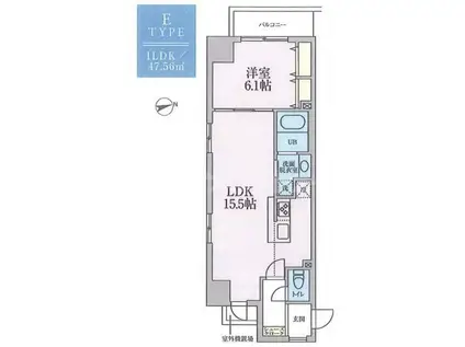 LA・GLYCINE(1LDK/4階)の間取り写真