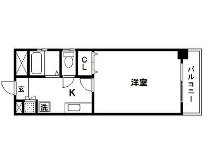 ウエストコート千種(1K/6階)の間取り写真