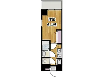 メゾン・ド・ヴィレ高輪(1K/11階)の間取り写真