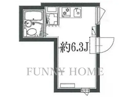 ゴールドレジデンシア三軒茶屋(ワンルーム/4階)の間取り写真