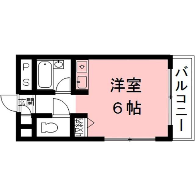 コーポ上土居(ワンルーム/1階)の間取り写真