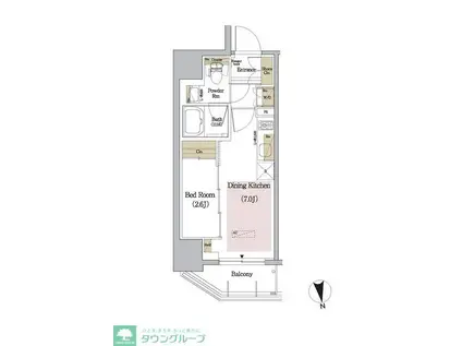 アーバネックス新御徒町(1DK/5階)の間取り写真