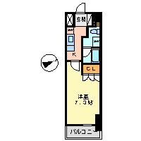 レジディア鶴舞(1K/10階)の間取り写真