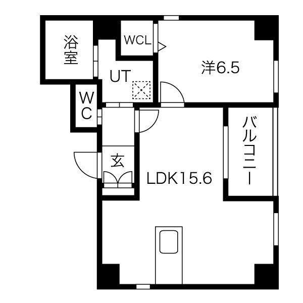 ラフォルテ(1LDK/3階)の間取り写真