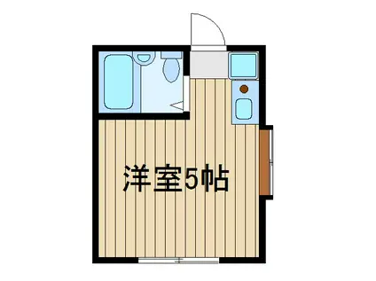 アドゥヴァンス(ワンルーム/1階)の間取り写真