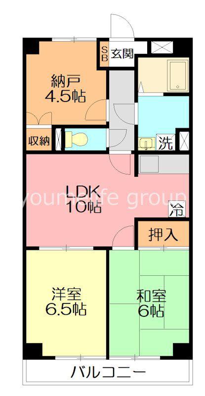 パストラルピア(2SLDK/2階)の間取り写真