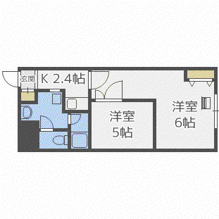 メトロノーム(1LDK/4階)の間取り写真