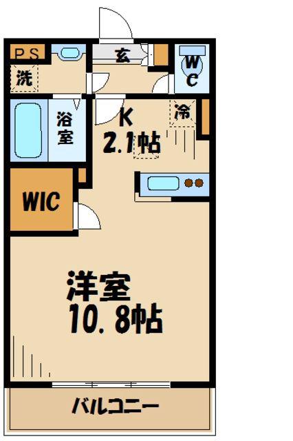 ホワイトキューブI(1K/3階)の間取り写真