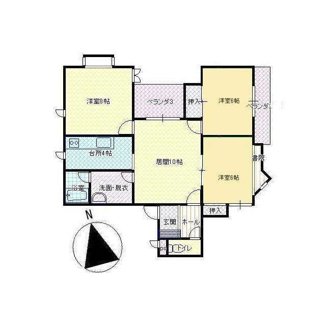 パークコート昭和町(3LDK/3階)の間取り写真