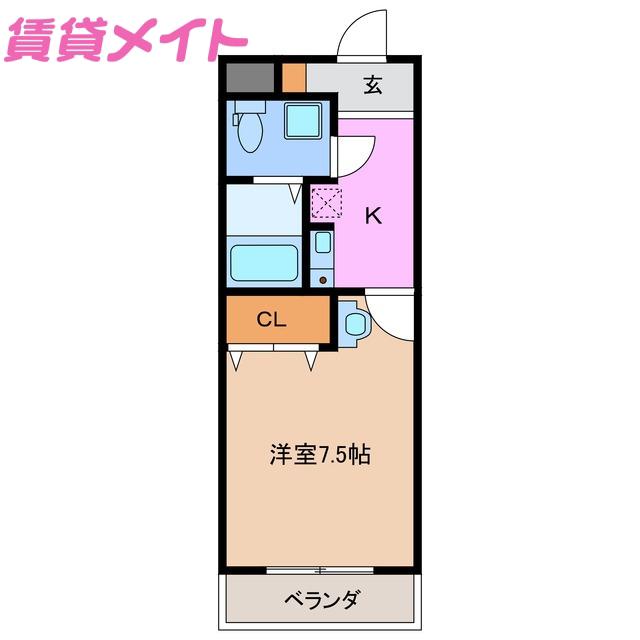 TS DREAM 大安(1K/1階)の間取り写真