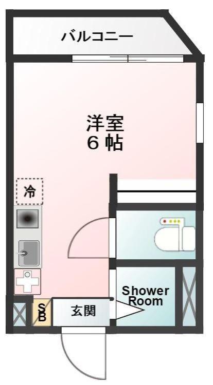 GLANBELL墨田II(ワンルーム/3階)の間取り写真