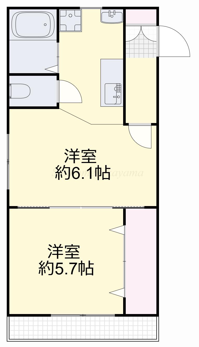 フローリッシュ神田I(1DK/3階)の間取り写真