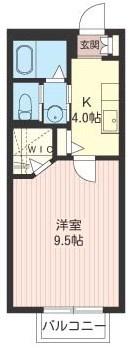 AMYRIS(1K/1階)の間取り写真
