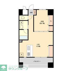 STAR HEIGHTS(1LDK/10階)の間取り写真