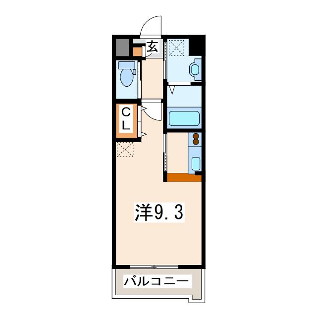 グラッチェ(1K/5階)の間取り写真
