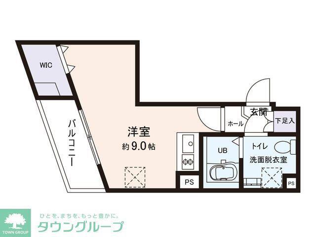 アイディ西馬込12(ワンルーム/3階)の間取り写真