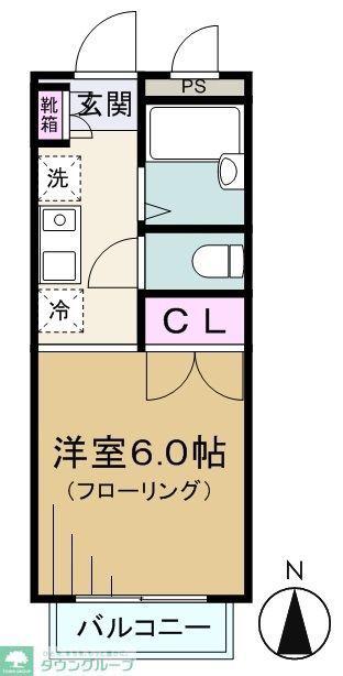 桜コート早宮(1K/2階)の間取り写真